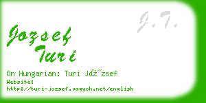 jozsef turi business card